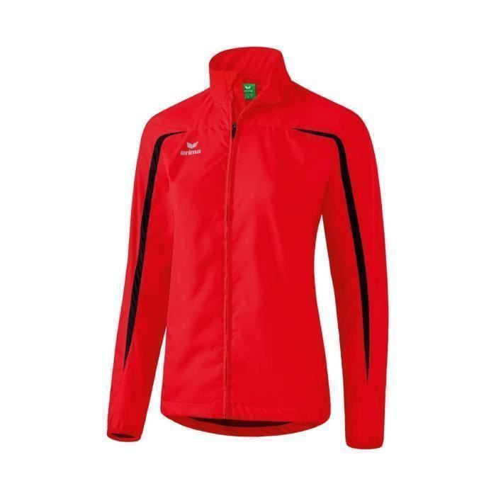 Veste de Running ROUGE-NOIR Femme Imperméable Respirant