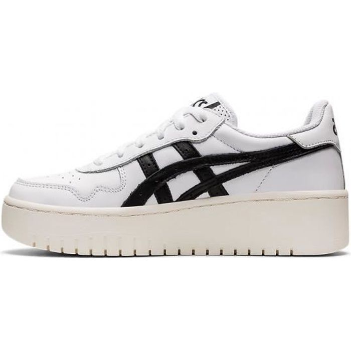 Basket Asics JAPAN S PF - Femme - Cuir - Blanc - Lacets