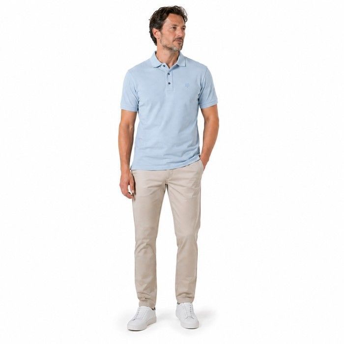 Chemisier COP COPINE Taille 36 Neuf - Manches Courtes, Bleu Ciel Et Noir, Style Tunique