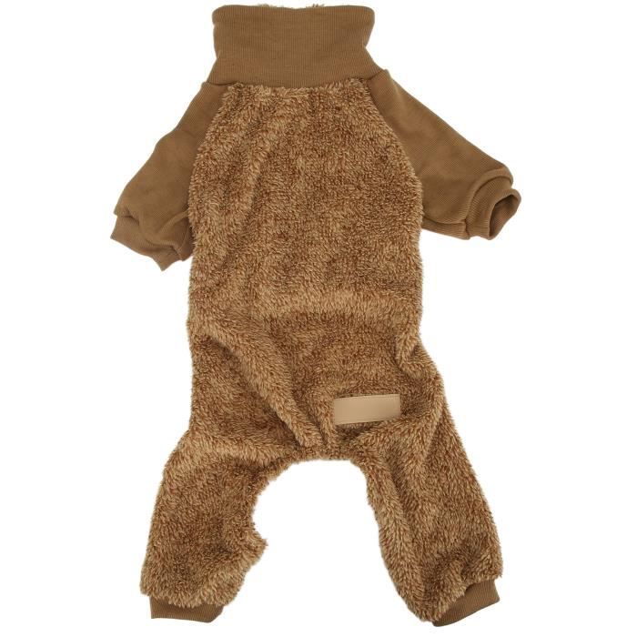 Comparer les prix de Pull chaud pour chien OMABETA - Vêtements d'Hiver pour Chiens - Col Haut - Blanc