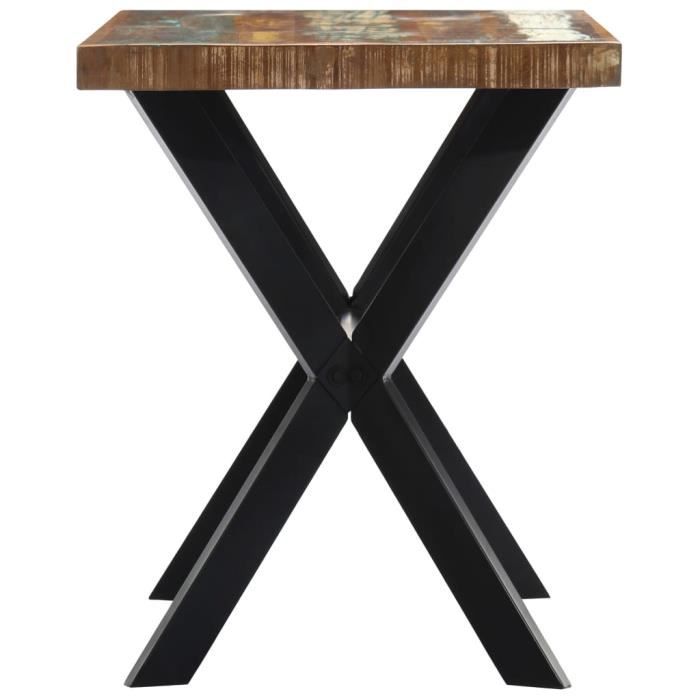 ABB Table de salle à manger 120x60x75cm Bois de récupération massif ...