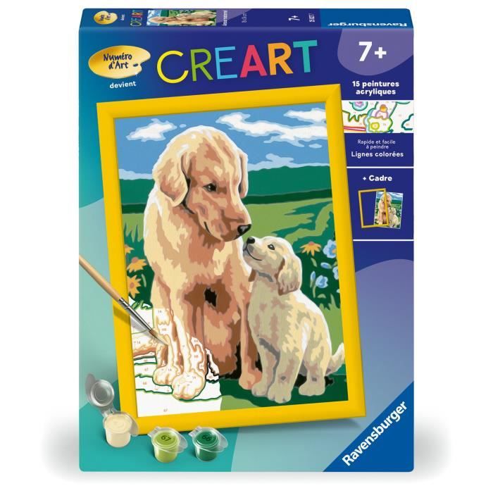 CreArt Kids 18x24cm Amour maternel Kit de peinture par numéros Numéro d'Art Dès 25827 Ravensburger