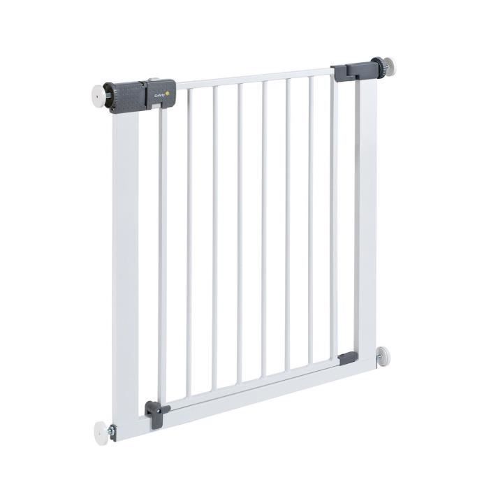 Safety 1st Barriere De Securite En Metal Pour Enfant Fermeture Rapide Peut Etre Rallongee Jusqu A 136 Cm Blanc 73 80 Cm A Partir Cdiscount Puericulture Eveil Bebe