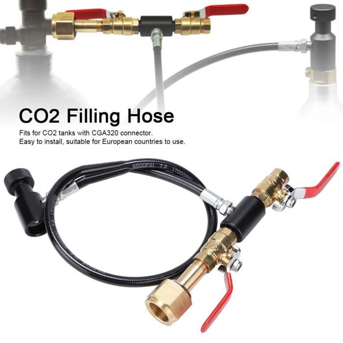 Adaptateur De Bouteille De CO2 Futihana – M10x1 Vers W21.8-14 (DIN477), Aluminium, Pour Aquariums Et Brassage Maison, Europe/Australie