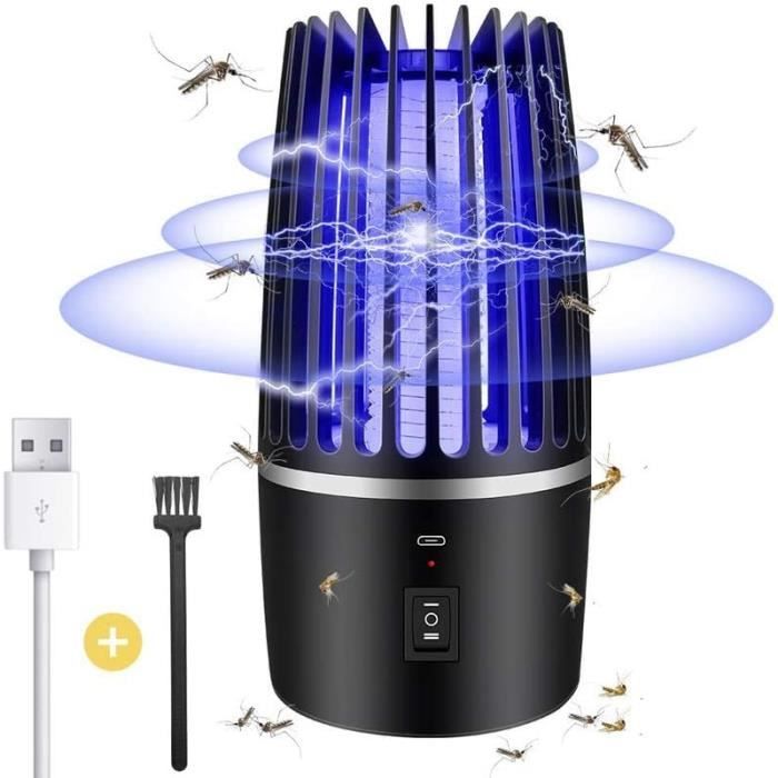 Lampe Anti Moustique Lampe De Camping 2 En 1 Exterieur Ip67 Etanche Usb Charge Portable Avec Crochet Destructeur De Mouches Rechargeable Efficace Adapte Interieur Balcon Jardin Randonne