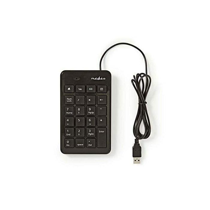 Clavier Nedis KBNM100BK – Clavier Numérique USB Filaire - vue 5