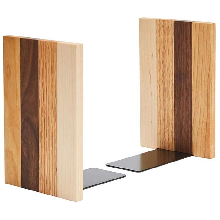 Livres Raton Laveur Serre VICASKY Bois Serre Livres Livre Stand Heavy Duty Support /Étag/ère /Étag/ères Fichier Prend en Charge Le Organisateur pour Bureau /Étude Vid/éo Magazines 1 Paire