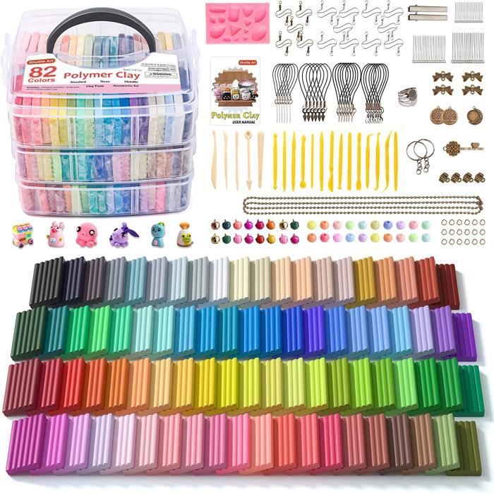 Kit D'Argile Polymère Artecho 82 Couleurs - Loisirs Créatifs Et Bijoux