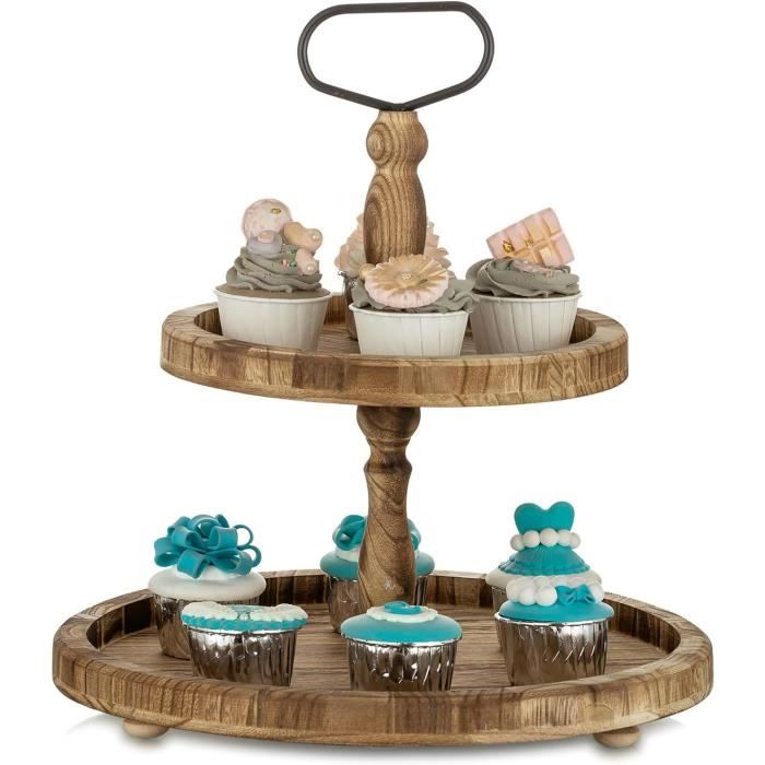 Lot De 30 Tiges Support Pour Gâteaux étagés - 24 Cm Blanc Réutilisable