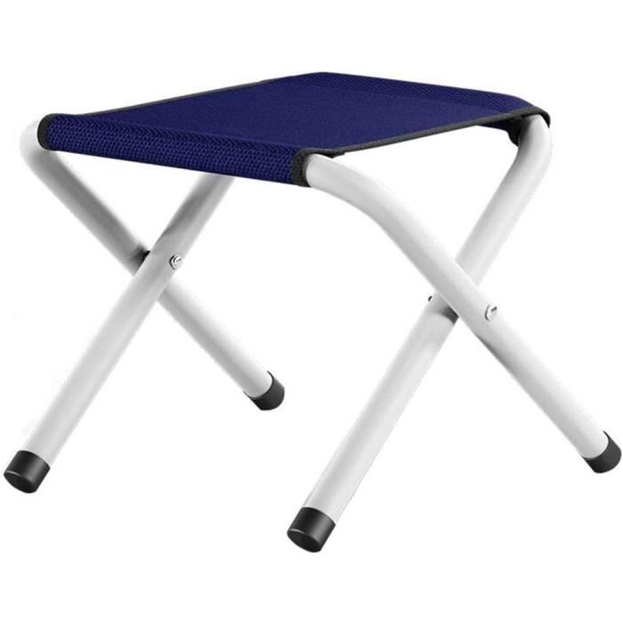 Tabouret De Camping Pliable Portal - Avec Dossier, Porte-gobelet - Noir - Neuf