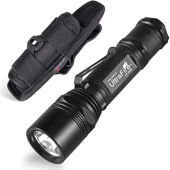 Mini Lampe Torche HOSONIC E9 - 1000 Lumens, Lumière UV 365nm, Multicolore - Rechargeable USB-C, Magnétique, étanche IPX4 - Porte-clés