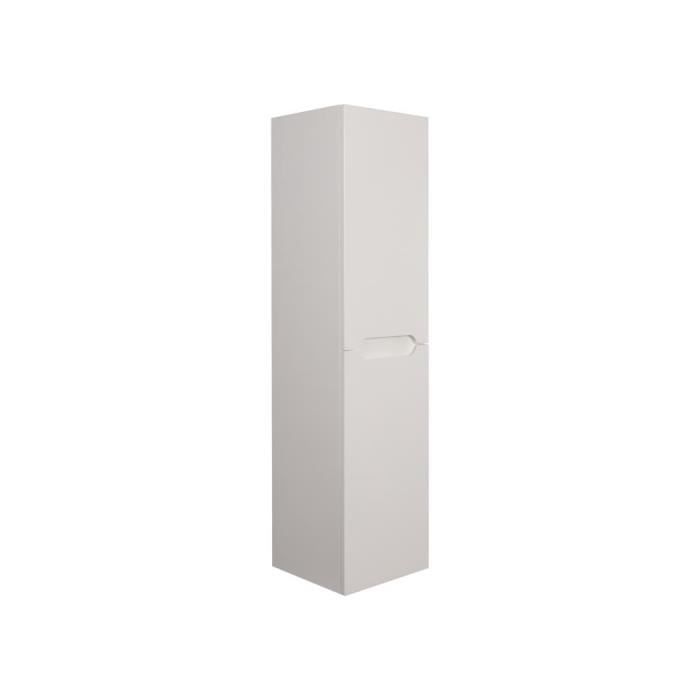 colonne de salle de bain suspendue - blanc - l30 x l30 x 120 cm - stefanie