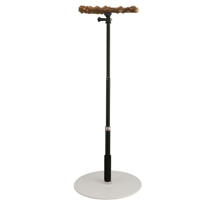 Comparer les prix de VGEBY Perchoir à perroquet réglable Support de Jeu, Perchoir à Oiseaux Réglable, Support de Jeu Détachable animalerie jouet