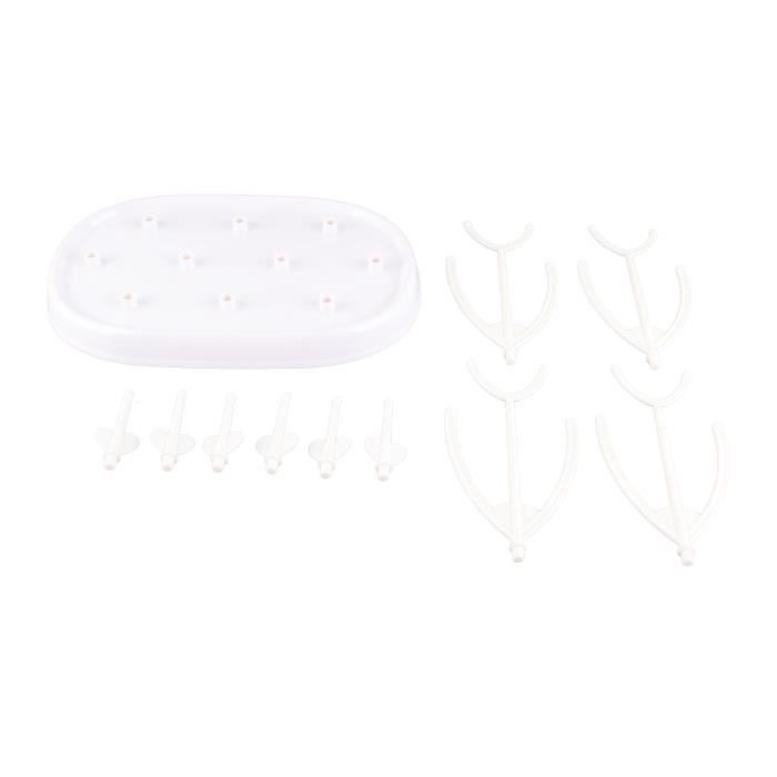 Égouttoir à Biberon Pliable 12 Branches | Boîte De Rangement Portable | Pour Séchage Biberons, Tétines Et Gobelets (Bleu Clair) - 7
