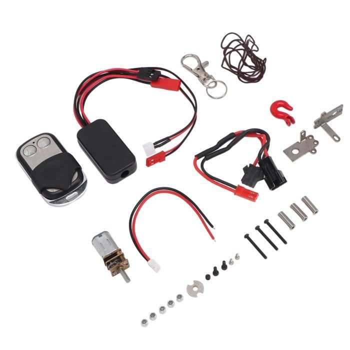 Crochet De Remorque + Récepteur Pour RC 1/10 - Compatible Axial SCX10, Traxxas TRX4 - En Alliage Métal