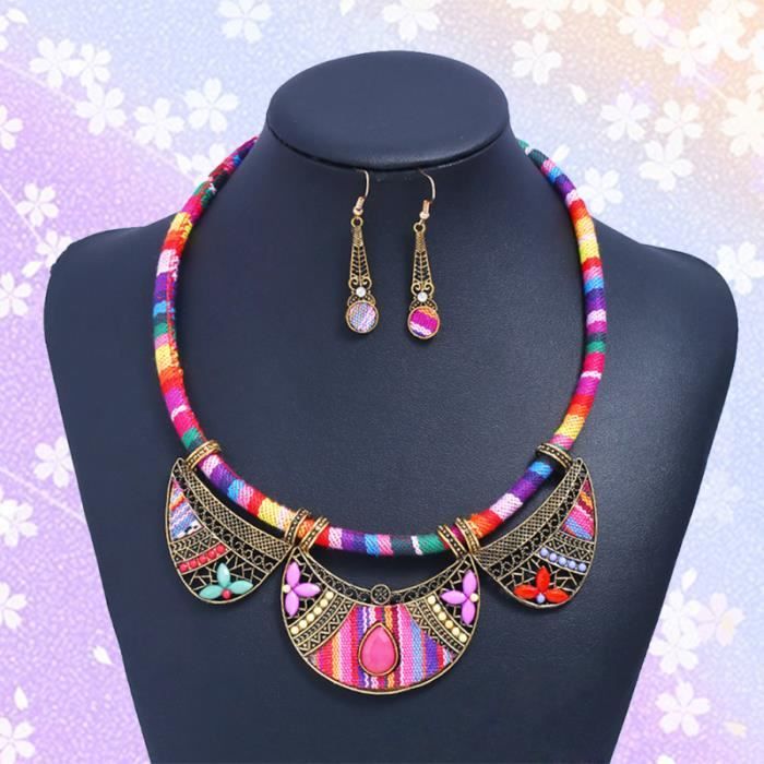 Boucles D'oreilles Afro Boho De Tradition Massai - Bijoux Massai Bleus – Timeless Fineries