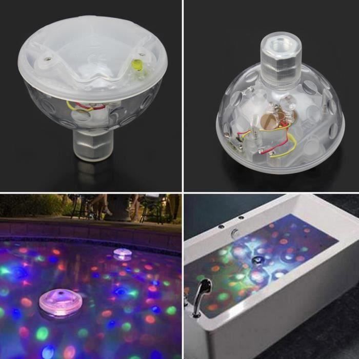 Esoes Lumière LED Sous-Marine Flottante Pour Piscine Et Bain - 7 Modes Couleurs, Étanche