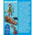 Playmobil 5412 - Figurine - Bûcheron - 1 personnage, 1 chat, des bûches - Plastique-1