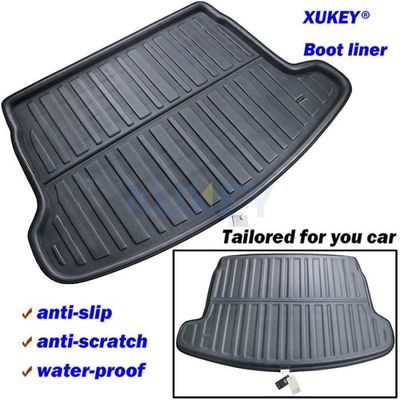 J&J AUTOMOTIVE | Tapis De Coffre Sur Mesure Pour Qashqai J10 2007-2013 Noir Antidérapant Bord Haut Toutes Saisons Adapté Animaux De Compagnie