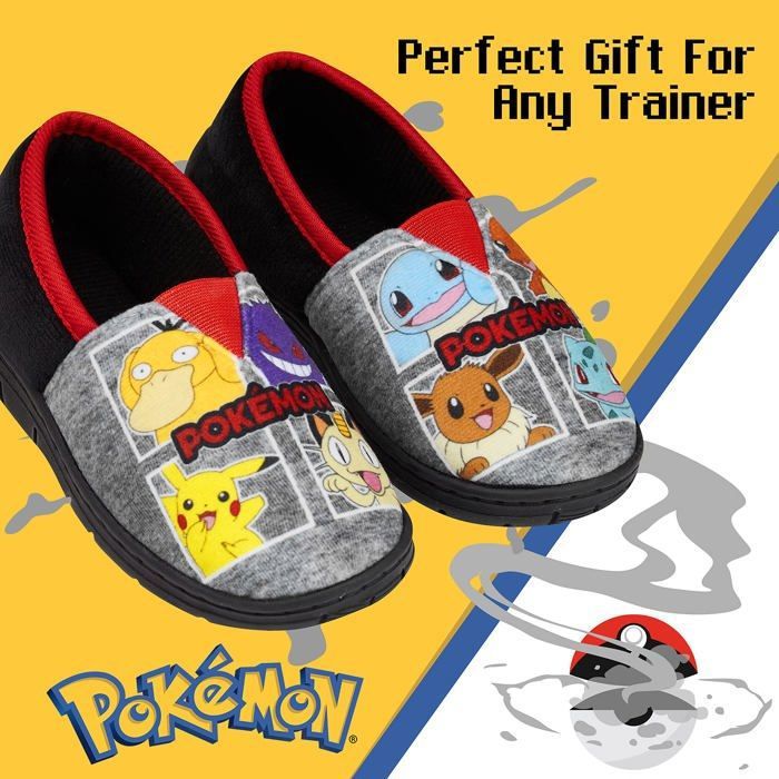 Chaussons Pokémon Pikachu - Pantoufles Enfants Douces Taille 28-38 | Mixte Garçon Fille