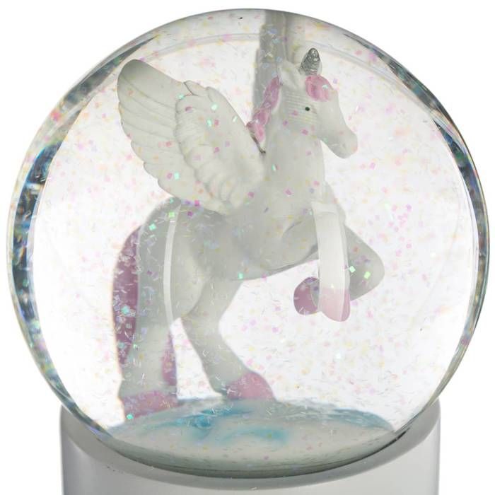 Boule à neige Licorne - Gris - D.10 cm | , créateur d'intérieur