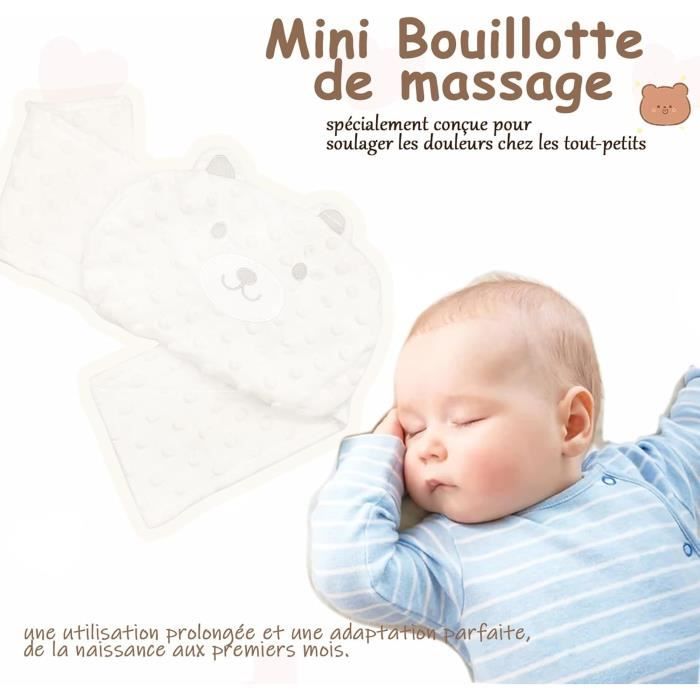 Ceinture Chauffante Anti-colique Pour Bébé - Bouillotte Aux Haricots Rouges Amovible - Chaleur Douce Naturelle