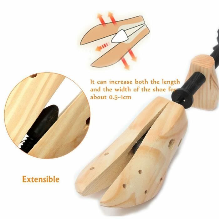 SULPO Embauchoirs Chaussures Bois De Pin Homme Et Femme - Maintien Naturel Et Protection Longue Durée