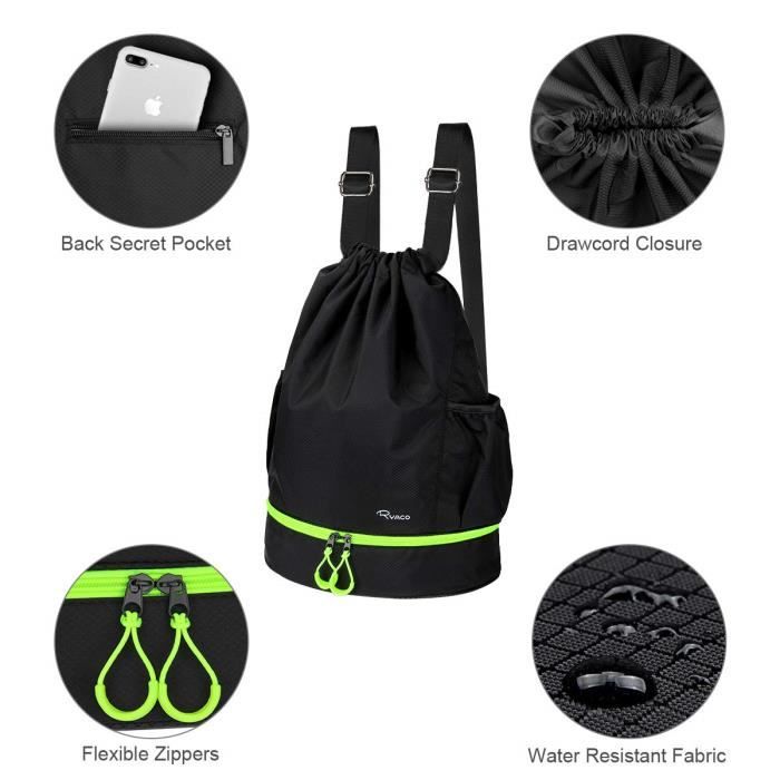 Sac à dos à cordon avec bande réfléchissante, 1 pièce, sac à dos à cordon  de serrage en vrac pour l'école, le Yoga, le Sport et les voyages -  AliExpress