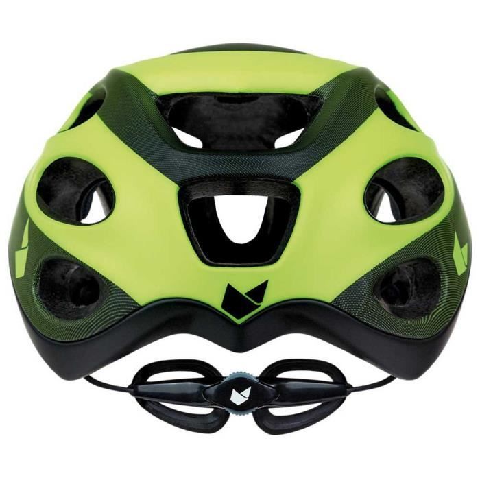 Casque velo CATLIKE Vento Unisex Adulte Jaune Fluo Mat Structure au systeme de maille aramide
