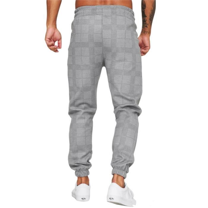 Pantalon jogging a carreaux homme clearance