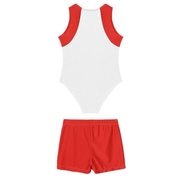 Justaucorps Gymnastique Garçon Avec Short - Polyester/Élasthanne - Taille 5-16 Ans - Danse, Ballet