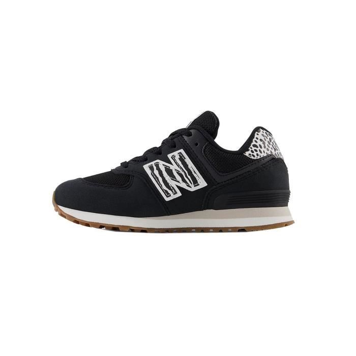 Baskets New Balance 574 Mini Noire Fille et Gar on Noir