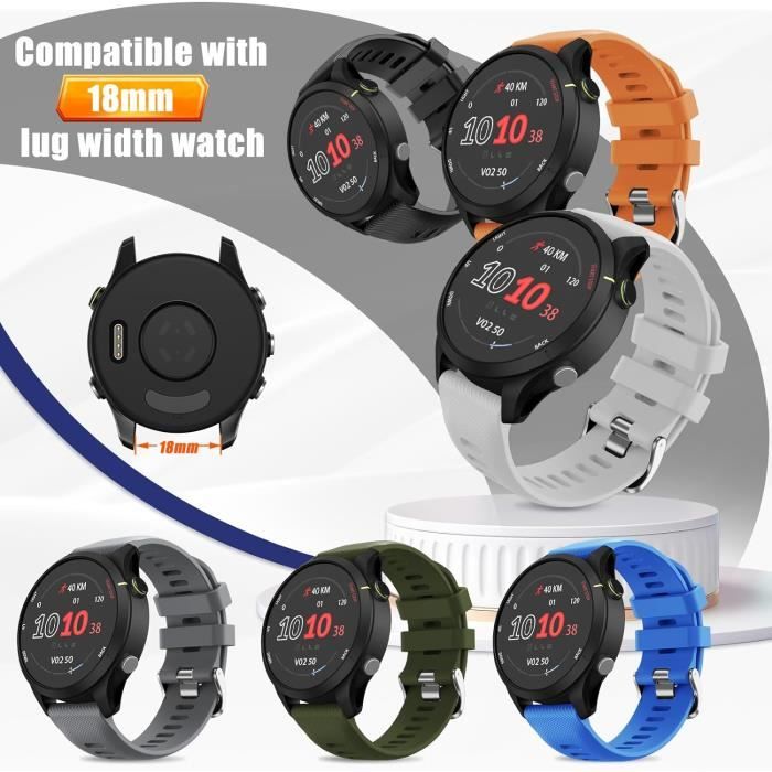 Bracelet De Rechange En Silicone Pour Garmin Forerunner 255S / 255S Musique / Venu 2S - Neuf Avec étiquettes