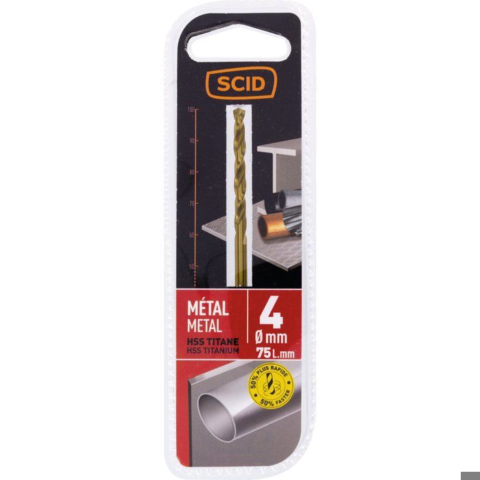 10 Forets Hélicoïdaux HSS-TIN 0,75mm Pour Métaux - MaKu7 - Neuf En Emballage - Fabriqué En Allemagne