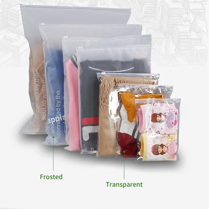 Sacs en plastique GT refermables, 100 pièces, sacs scellés en