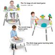 Siège d'activités bébé 3-en-1, transformable en table de jeux avec jouets, de la naissance aux premiers pas, Siège Tournant à 360°-2