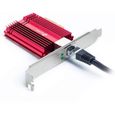 Carte Réseau PCIe 10 Gigabit - TP-Link TX401 - Latence faible - Compatible avec Windows 11/10/8.1/8/7-2