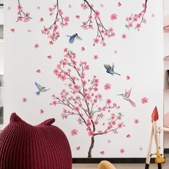 Sticker Fleurs de Cerisier rose - Stickers Muraux
