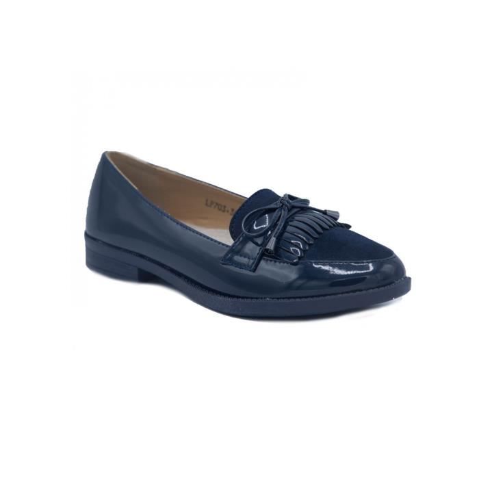 Mocassin a frange femme outlet