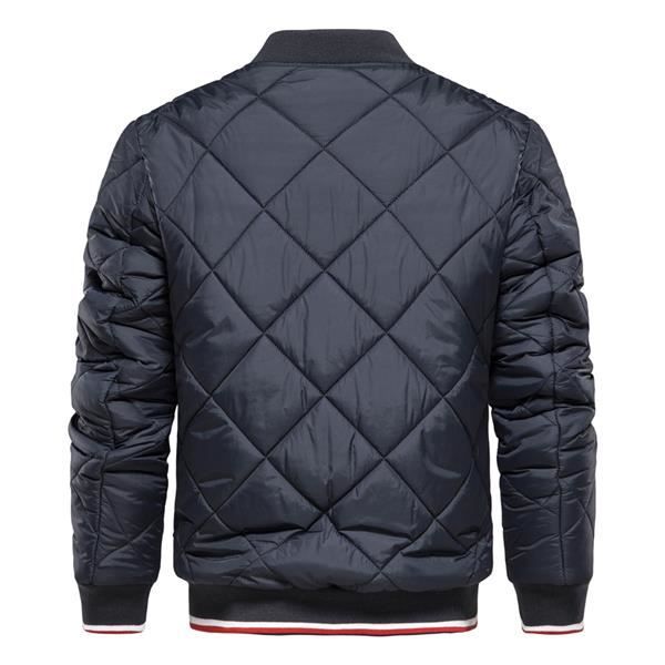 Veste matelass e pour homme Veste d contract e col montant