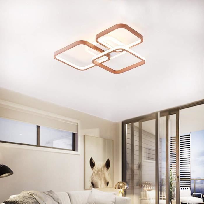 Plafonnier LED de 40 cm moderne pour la chambre à coucher 48W éclairage  intérieur Lumière LED sans étape tailleur pour salon, salle à manger, hall