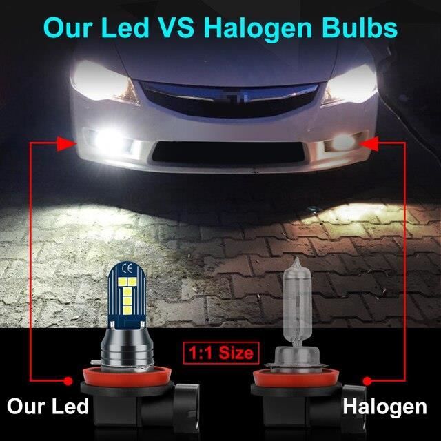 Acheter Ampoules Led H11 H8 pour phares antibrouillard de voiture