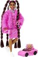 Poupée Barbie Extra avec accessoires + chien en rose convertible-3