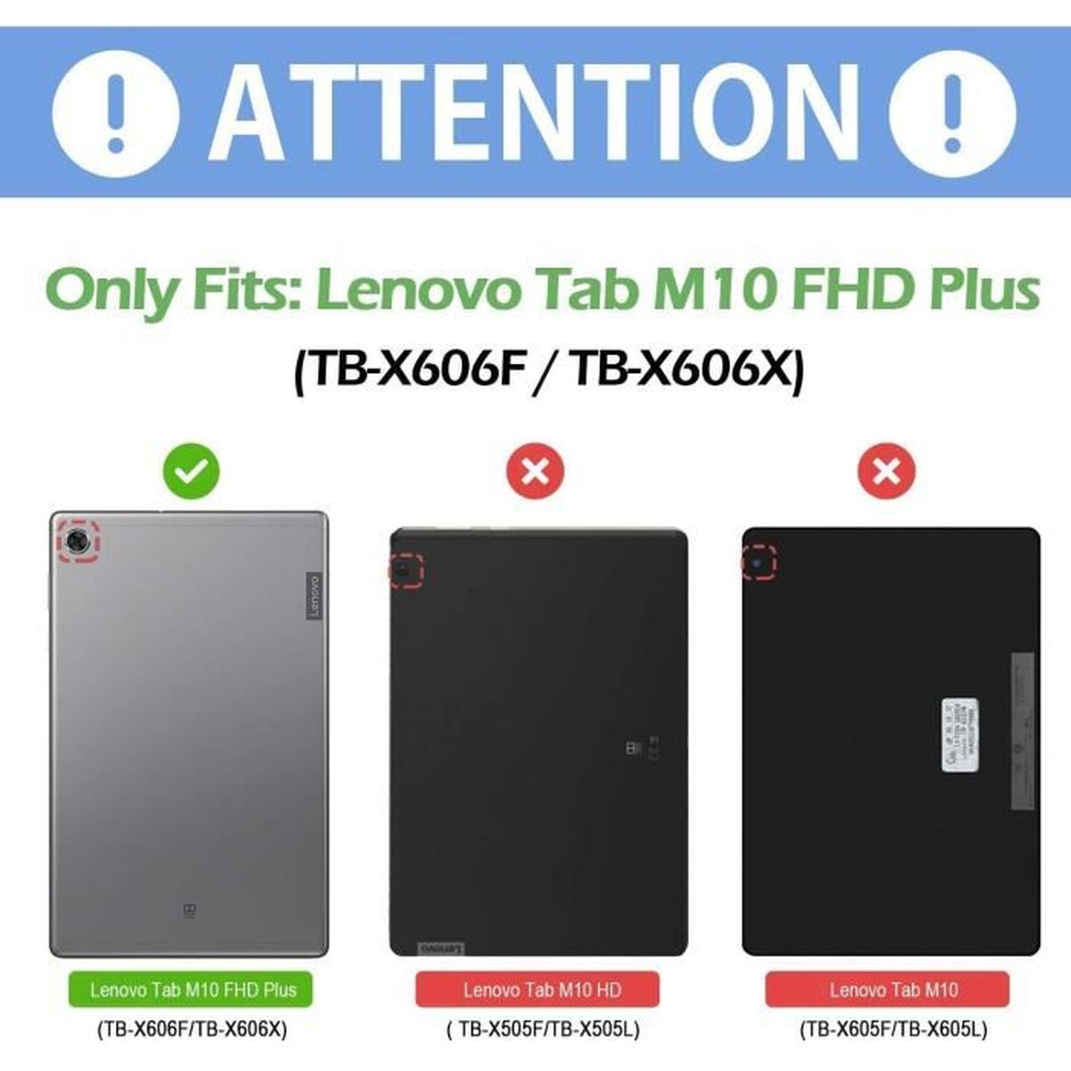 TB-X606X ProCase Lot de 2 films protecteurs décran en verre trempé pour Lenovo Tab M10 FHD Plus 10,3 pouces TB-X606F pour Lenovo Tab M10 Plus 2020 2e génération 