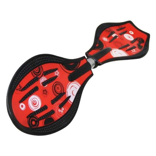 MAXOfit Waveboard XL PRO Close /« Rot/» Charge max.110 kg roues lumineuses et sac inclus certifi/é T/ÜV//GS