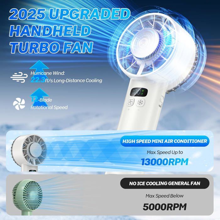 Refroidisseur Pour Ventilateur – Accessoire à Crochet, Compatible Tout Ventilateur, 4 à 6h De Fraîcheur, Portable