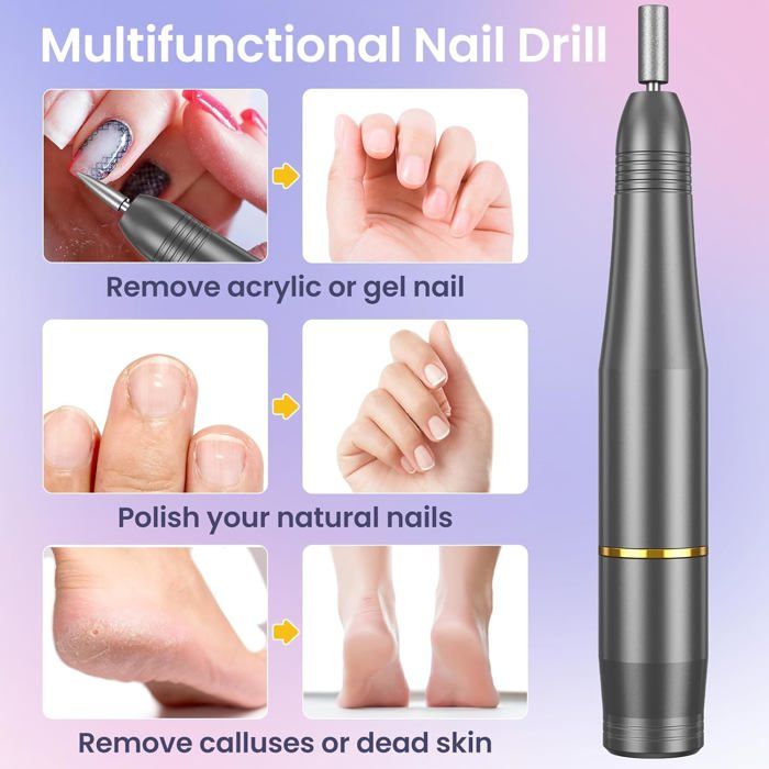 Ponceuse à Ongles électrique Pro 20000 Tr/min - Kit Manucure Pédicure Complet