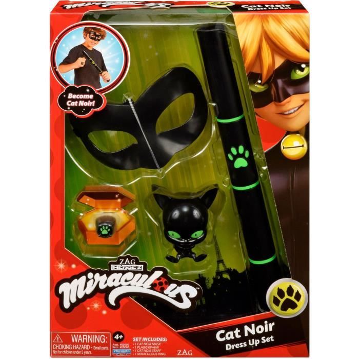 Miraculous - coffret masque et bijoux chat noir MINIMI