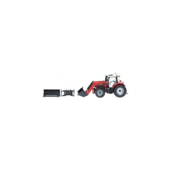Britains Tomy Tracteur Massey Ferguson 6616 Avec Chargeur - Modèle Collection 1/32 - Jouet Agricole Enfant 3 Ans+ - Rouge