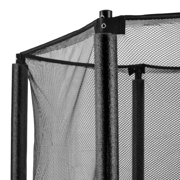 Trampoline Enfant Klarfit Rocketkid 140 Cm Avec Filet De Sécurité | Pour Intérieur/extérieur, De 3 à 6 Ans, Poignée Antidérapante